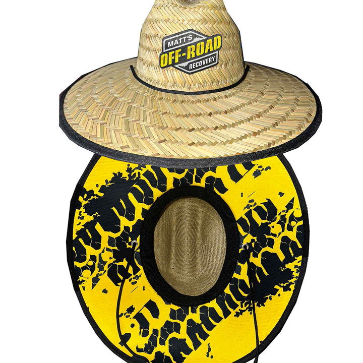 Yellow straw hat